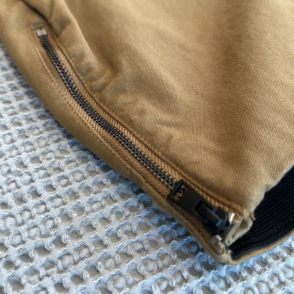 Everlane Side Zip Stretch Cotton Work Pants – Tan Size 8| High-Rise Ankle-Length - Picture 5 of 8